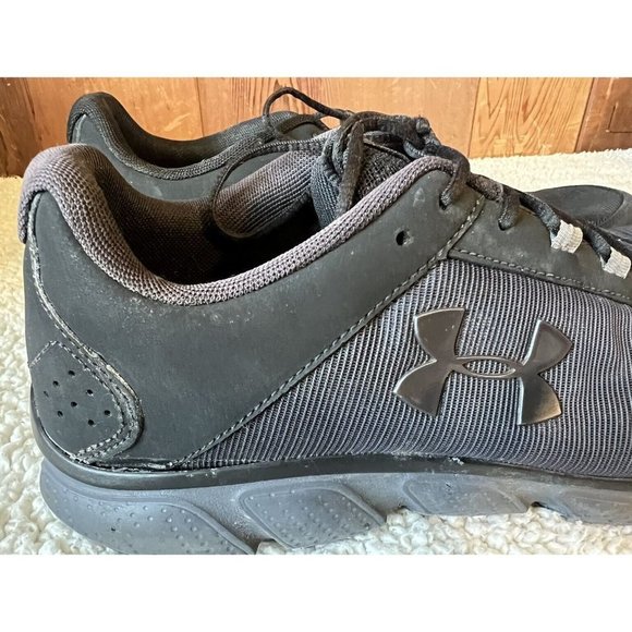 Under Armour Charged Asset 3021678-001 Black Shoes Sneakers Men's US Size 11.5 - Picture 4 of 7